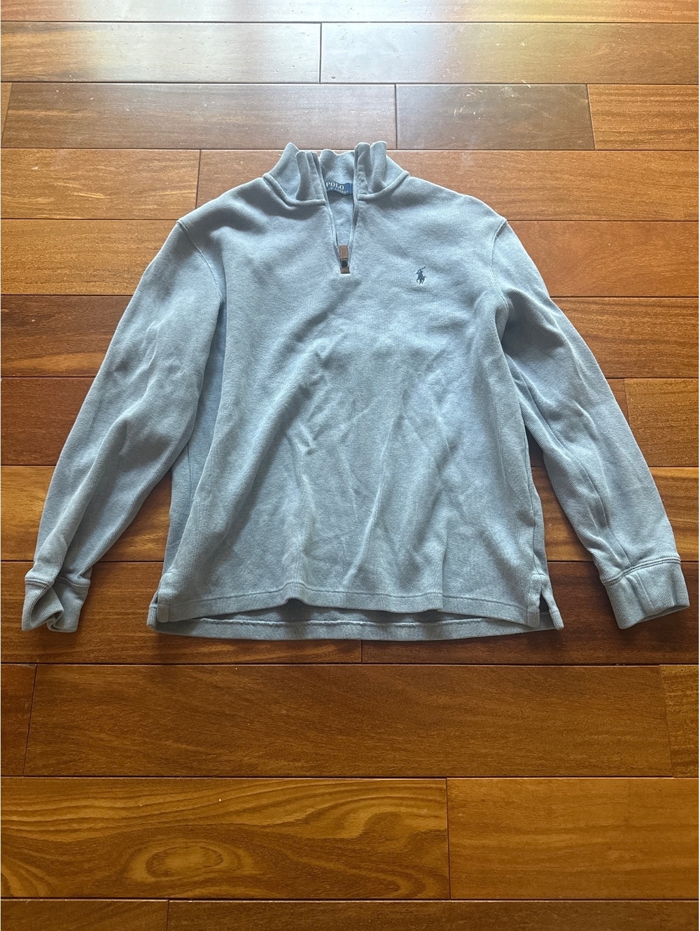 Polo Ralph Lauren Light Blue Quarter-Zip Pullover Sweatshirt Large
